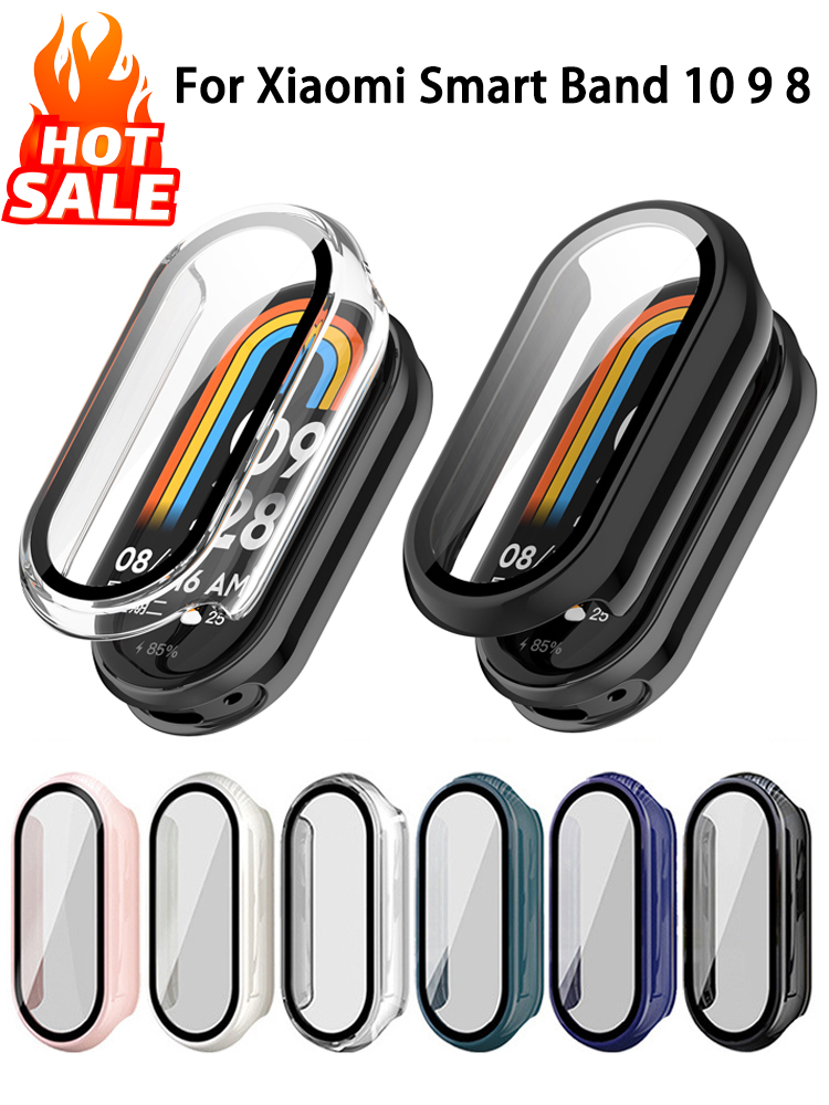 Smartwatch Band Accessories - Tempered Glass+PC Case For Xiaomi Mi
