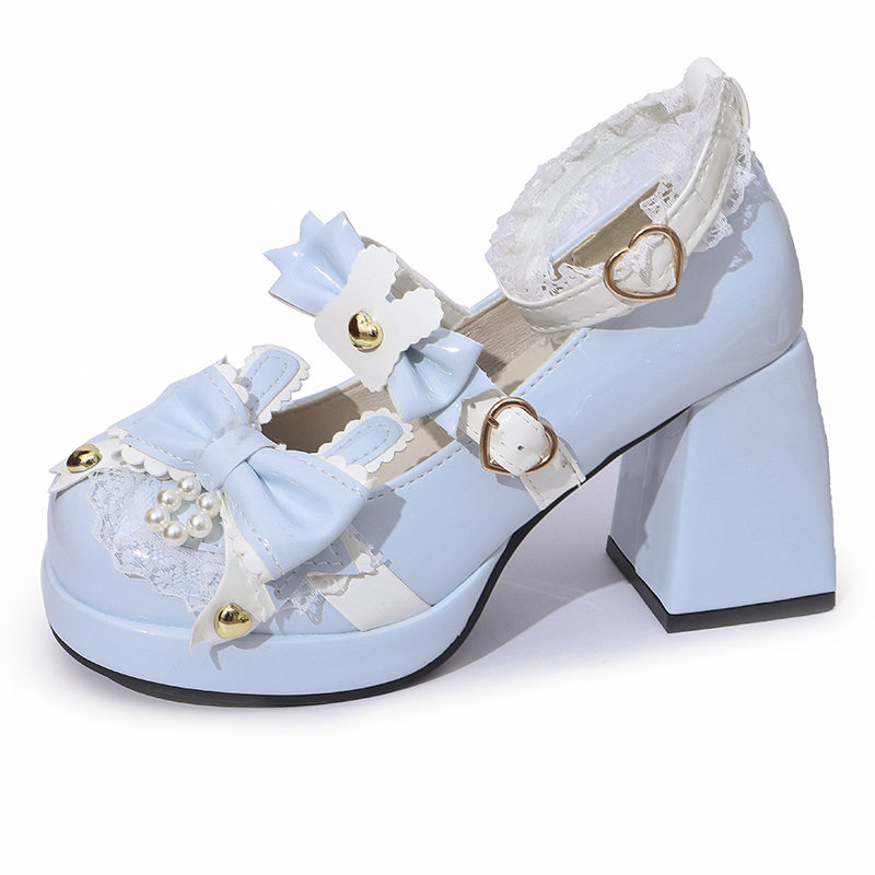 Leather Classic Strap - Women Lolita Shoes Classic Round Head
