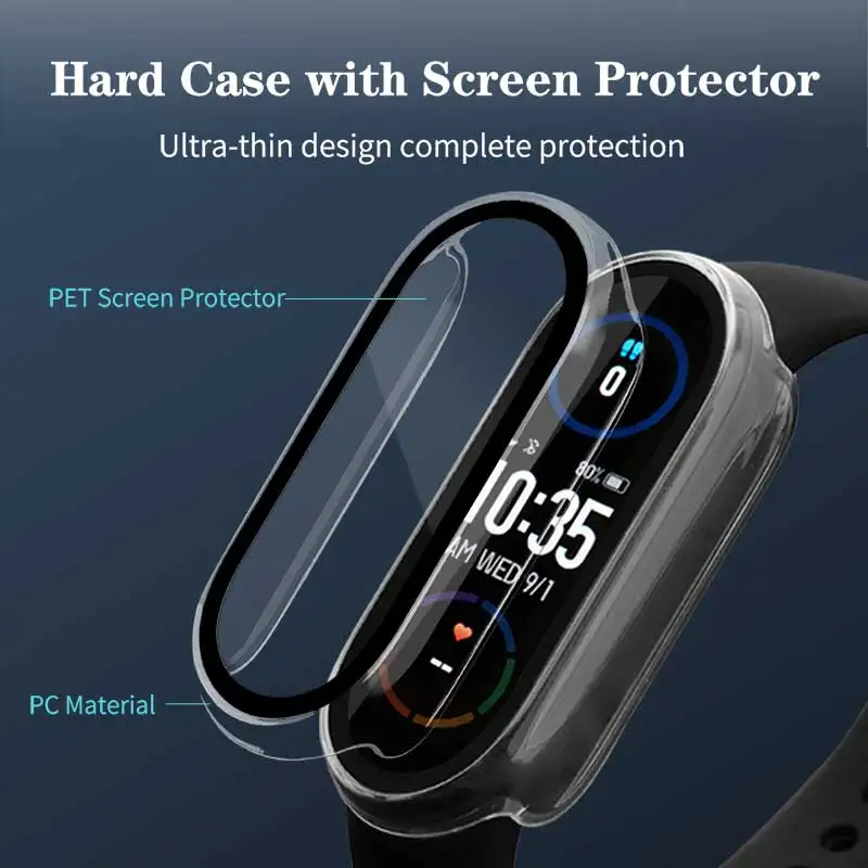 Tempered Glass+PC Case For Xia - Smartwatch Band Accessories 评论和价格