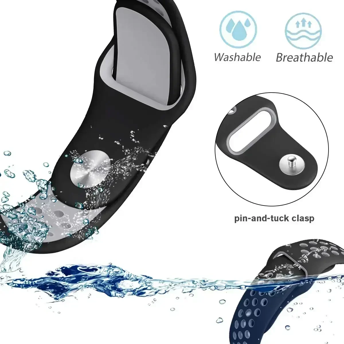 20mm 22mm Breathable Two-Tone  - Motorola Smartwatch Accessories 评论和价格