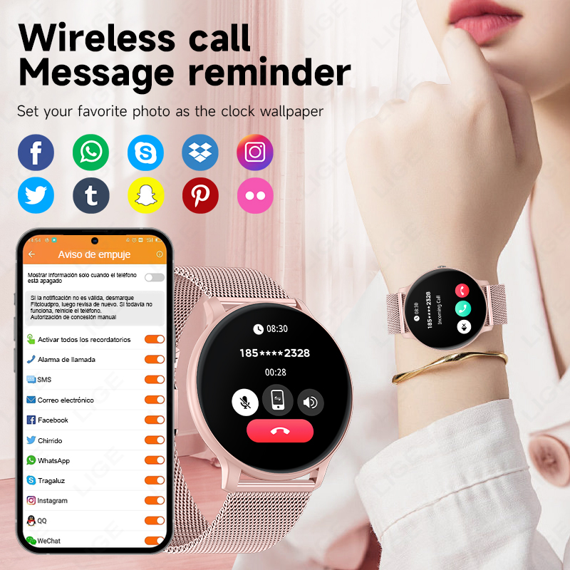 2026 New Women Bluetooth Call  - Smartwatch Face 评论和价格