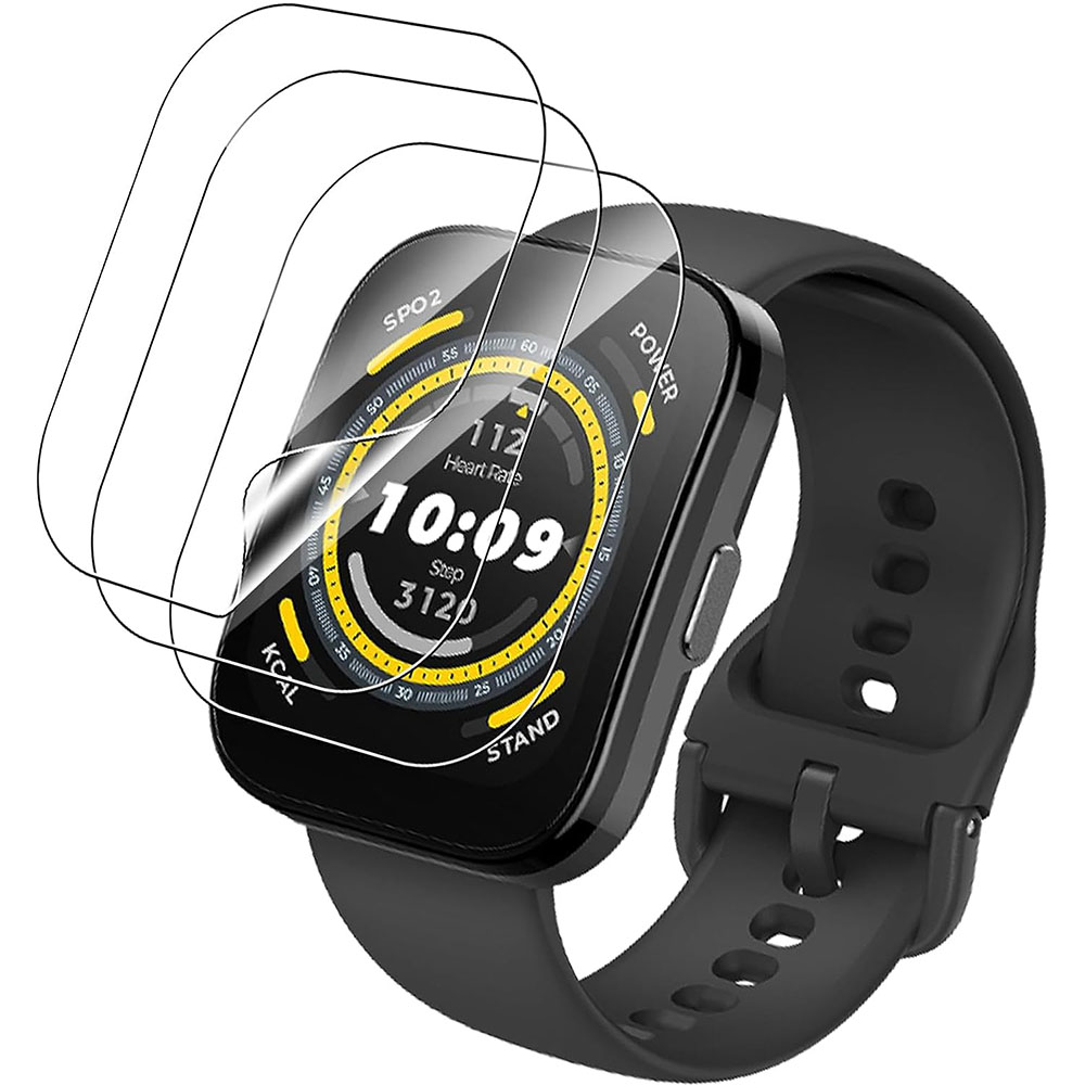 3PCS Clear HD Film Screen Prot - Amazfit Smartwatch Accessories 评论和价格