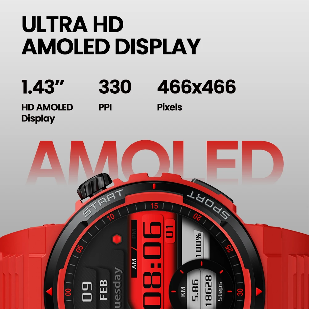 New Zeblaze Ares 3 Plus 1.43'' - Smartwatch Face 评论和价格