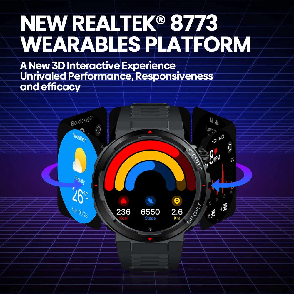 New Zeblaze Ares 3 Plus 1.43'' - Smartwatch Face 评论和价格