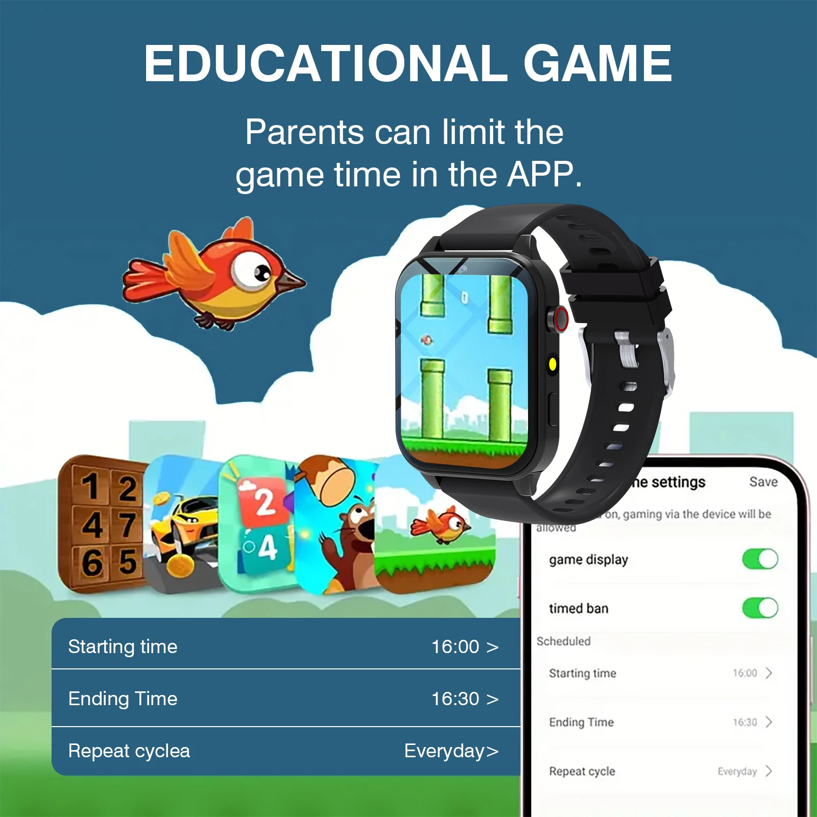 Kids′s Smart Watch 18 Games Ca - Smartwatch Touch 评论和价格